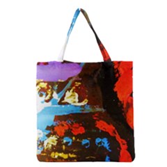 Balboa   Island On A Sand 17 Grocery Tote Bag by bestdesignintheworld