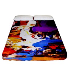 Balboa   Island On A Sand 16 Fitted Sheet (california King Size) by bestdesignintheworld