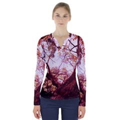 Highland Park 12 V-neck Long Sleeve Top by bestdesignintheworld