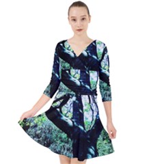 Highland Park 11 Quarter Sleeve Front Wrap Dress by bestdesignintheworld