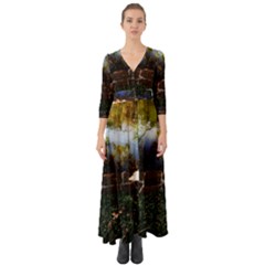 Highland Park 10 Button Up Boho Maxi Dress