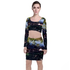 Highland Park 10 Long Sleeve Crop Top & Bodycon Skirt Set