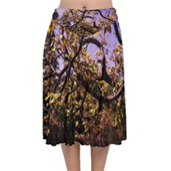 Highland Park 9 Velvet Flared Midi Skirt by bestdesignintheworld