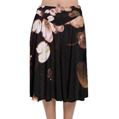 Highland Park 5 Velvet Flared Midi Skirt by bestdesignintheworld