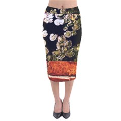 Highland Park 4 Velvet Midi Pencil Skirt by bestdesignintheworld