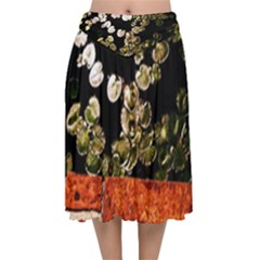 Highland Park 4 Velvet Flared Midi Skirt by bestdesignintheworld