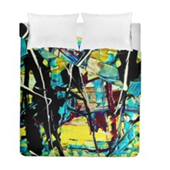 Dance Of Oil Towers 3 Duvet Cover Double Side (full/ Double Size) by bestdesignintheworld