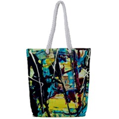 Dance Of Oil Towers 3 Full Print Rope Handle Tote (small) by bestdesignintheworld