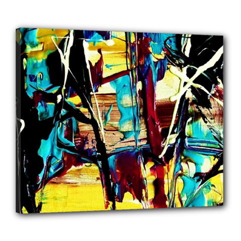 Dance Of Oil Towers 4 Canvas 24  X 20  by bestdesignintheworld