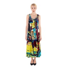 Dance Of Oil Towers 4 Sleeveless Maxi Dress by bestdesignintheworld