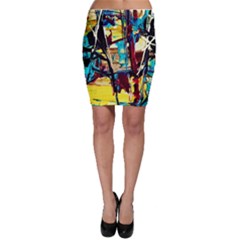 Dance Of Oil Towers 4 Bodycon Skirt by bestdesignintheworld