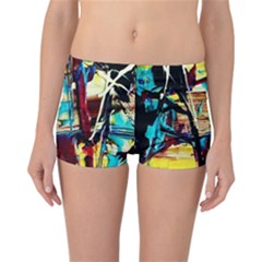 Dance Of Oil Towers 4 Reversible Boyleg Bikini Bottoms by bestdesignintheworld