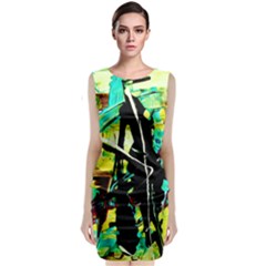 Dance Of Oil Towers 5 Classic Sleeveless Midi Dress by bestdesignintheworld