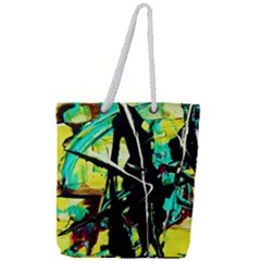 Dance Of Oil Towers 5 Full Print Rope Handle Tote (large) by bestdesignintheworld