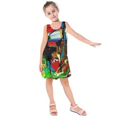 Catalina Island Not So Far 7 Kids  Sleeveless Dress by bestdesignintheworld