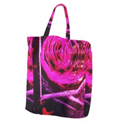 Calligraphy 2 Giant Grocery Zipper Tote