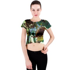 Doves Matchmaking 1 Crew Neck Crop Top by bestdesignintheworld