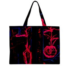 Calligraphy Zipper Mini Tote Bag by bestdesignintheworld