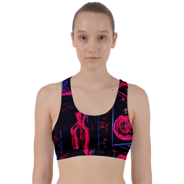 Calligraphy Back Weave Sports Bra