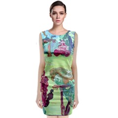 Trail 1 Classic Sleeveless Midi Dress by bestdesignintheworld