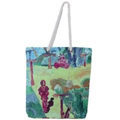 Trail 1 Full Print Rope Handle Tote (large) by bestdesignintheworld