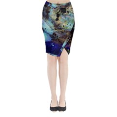 Blue Options 3 Midi Wrap Pencil Skirt by bestdesignintheworld