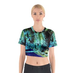 Blue Options 6 Cotton Crop Top by bestdesignintheworld