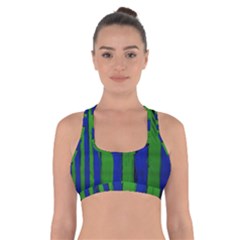 Stripes Cross Back Sports Bra by bestdesignintheworld