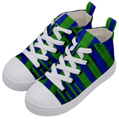 Stripes Kid s Mid-top Canvas Sneakers by bestdesignintheworld