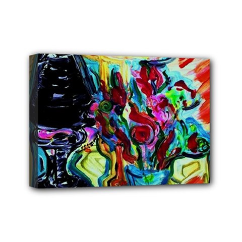 Still Life With Two Lamps Mini Canvas 7  X 5  by bestdesignintheworld