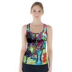 Still Life With Two Lamps Racer Back Sports Top by bestdesignintheworld