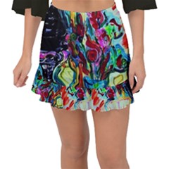 Still Life With Two Lamps Fishtail Mini Chiffon Skirt