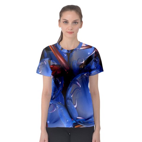 Spheres With Horns 3d Women s Sport Mesh Tee by Sapixe