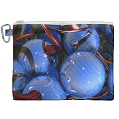 Spheres With Horns 3d Canvas Cosmetic Bag (xxl)