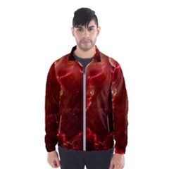 Space Red Wind Breaker (men) by Sapixe