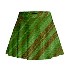 Stripes Course Texture Background Mini Flare Skirt by Sapixe