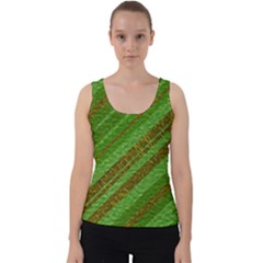 Stripes Course Texture Background Velvet Tank Top