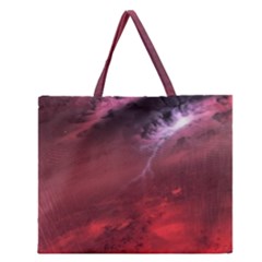 Storm Clouds And Rain Molten Iron May Be Common Occurrences Of Failed Stars Known As Brown Dwarfs Zipper Large Tote Bag