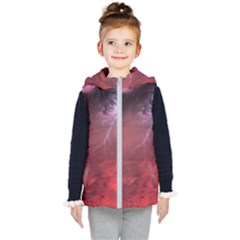 Storm Clouds And Rain Molten Iron May Be Common Occurrences Of Failed Stars Known As Brown Dwarfs Kid s Hooded Puffer Vest by Sapixe