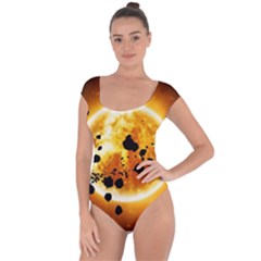 Sun Man Short Sleeve Leotard  by Sapixe