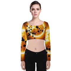 Sun Man Velvet Crop Top