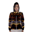 Textures Snake Skin Patterns Hooded Wind Breaker (Women) View1