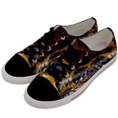 Textures Snake Skin Patterns Men s Low Top Canvas Sneakers by Sapixe