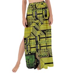 Technology Circuit Board Maxi Chiffon Tie-up Sarong by Sapixe