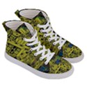 Technology Circuit Board Women s Hi-Top Skate Sneakers View3