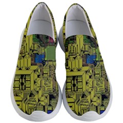 Technology Circuit Board Women s Lightweight Slip Ons by Sapixe