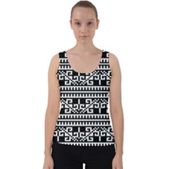 Traditional Draperie Velvet Tank Top