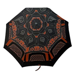 Traditional Northwest Coast Native Art Folding Umbrellas by Sapixe