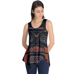 Traditional Northwest Coast Native Art Sleeveless Tunic by Sapixe