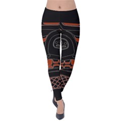 Traditional Northwest Coast Native Art Velvet Leggings by Sapixe